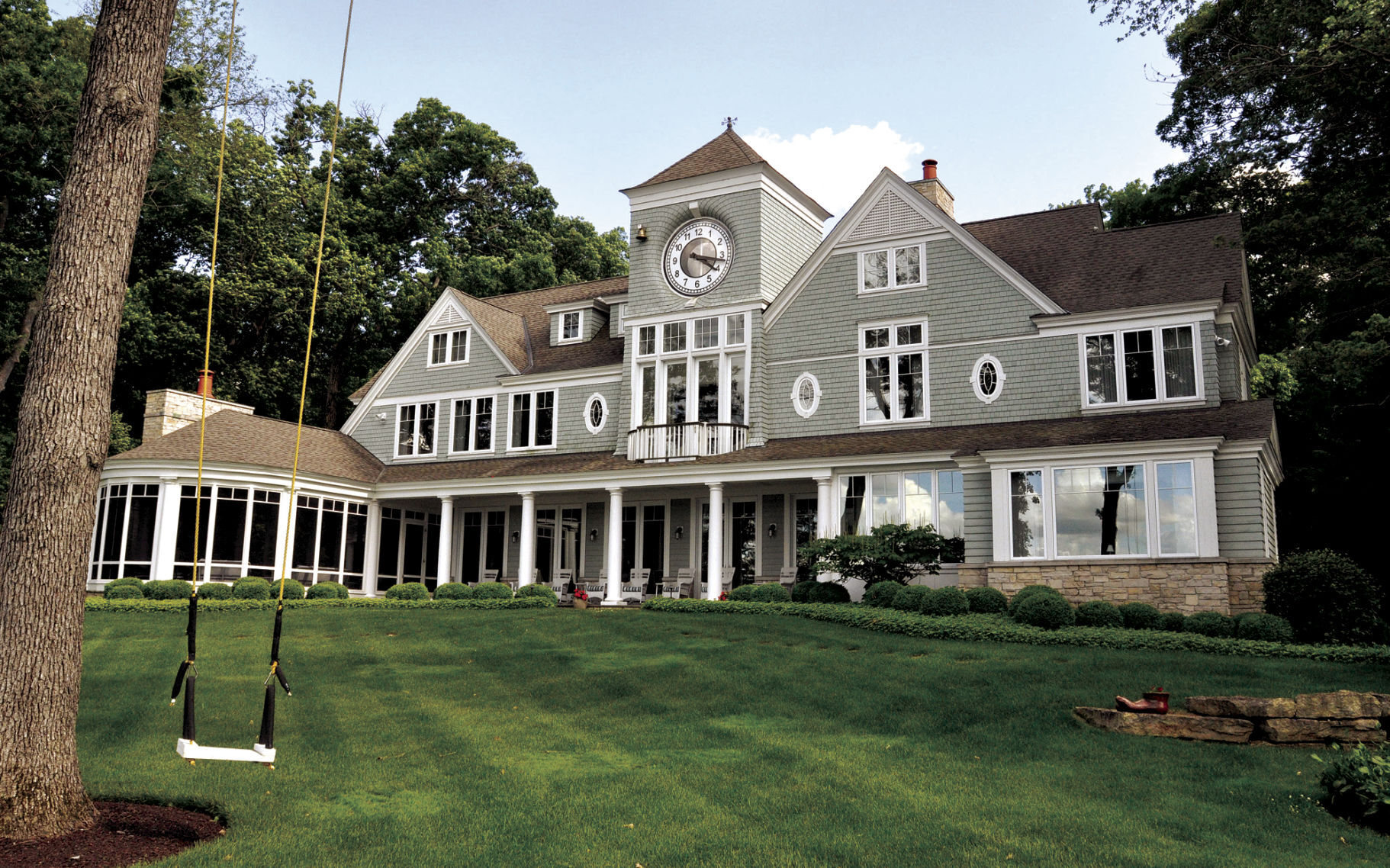 Home with a clock